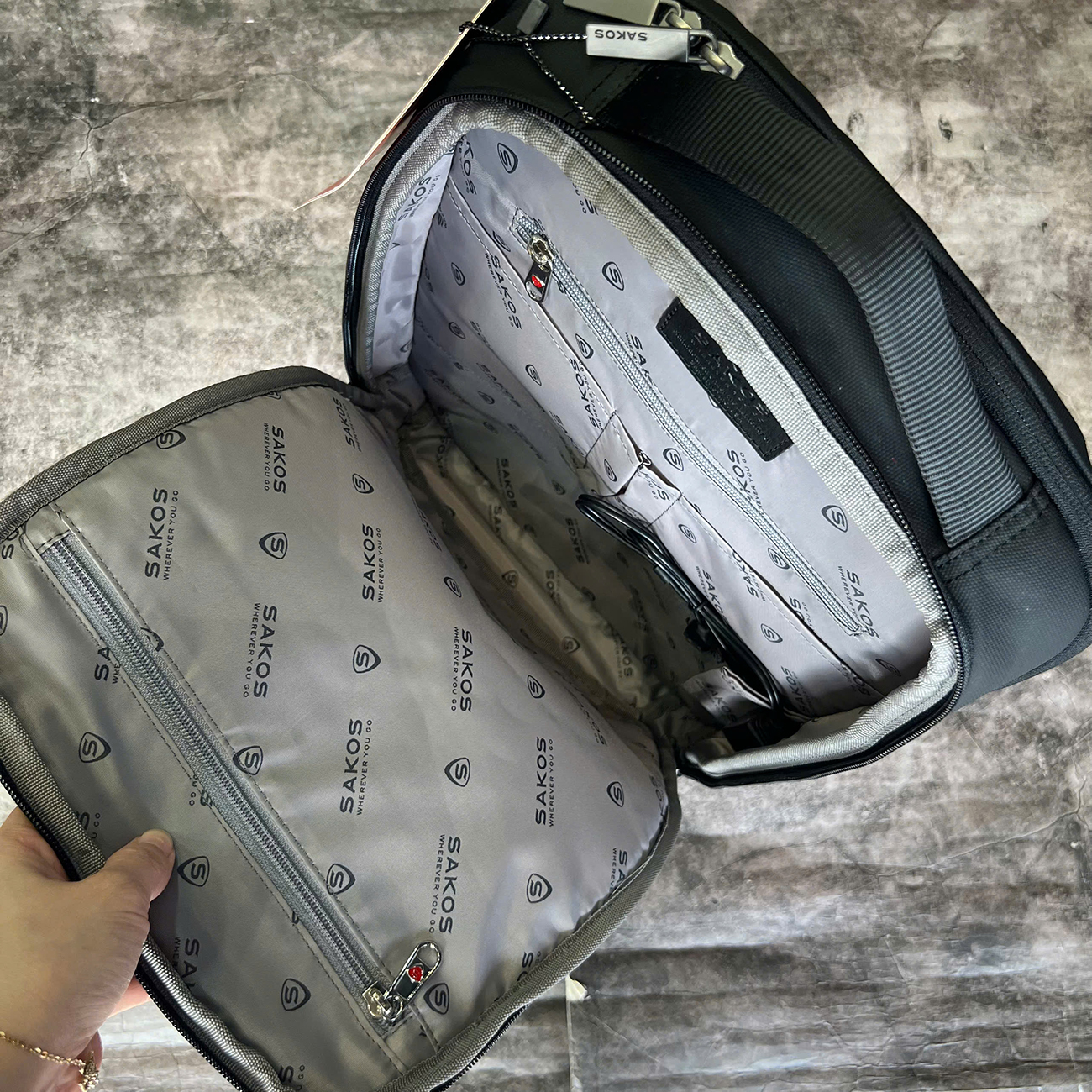Balo laptop 15.6 inch Sakos Simplus siêu mỏng nhẹ 20